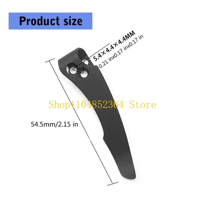 652F طية Knifee كليب سبائك التيتانيوم عودة كليب جيب المشابك Knifee كليب صنع