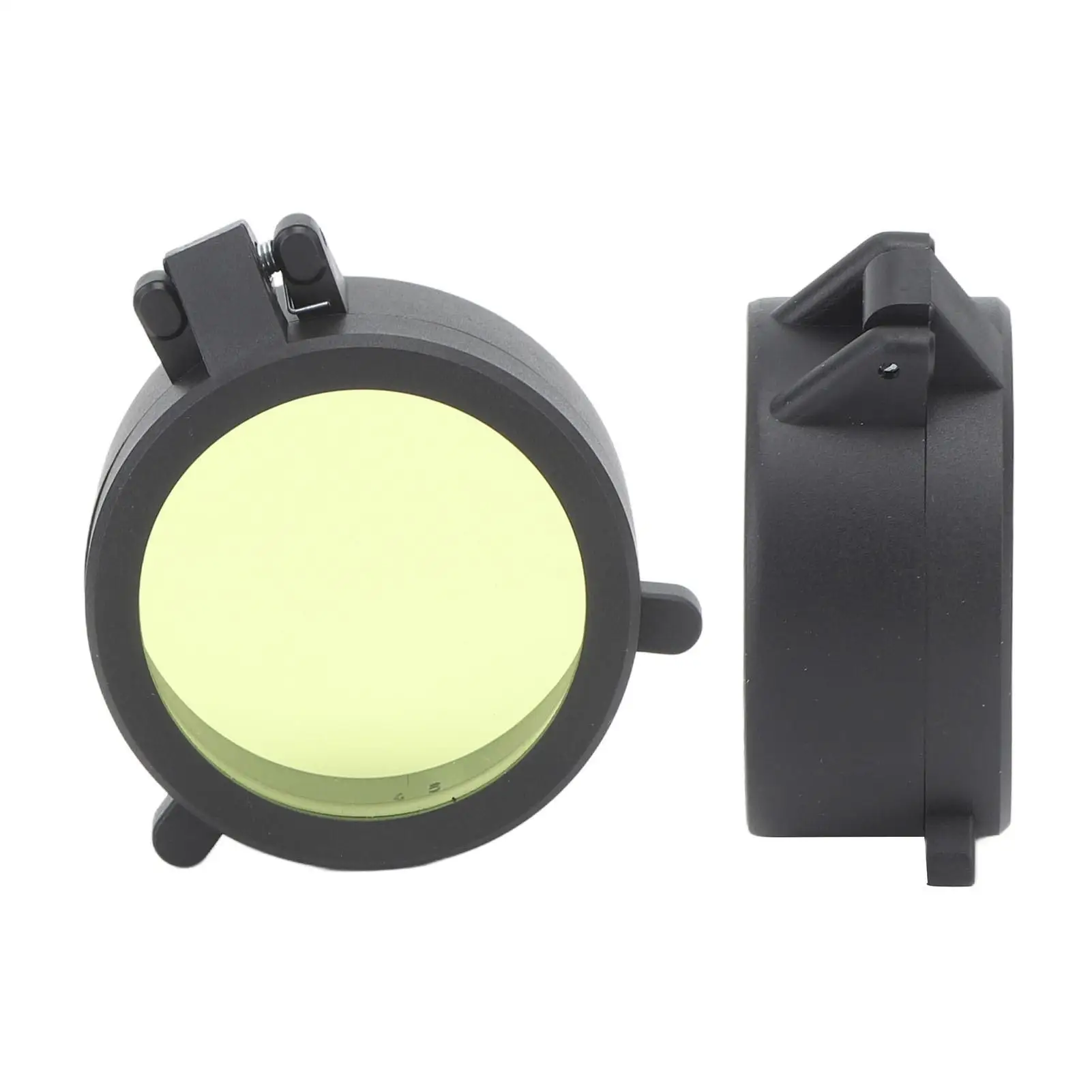 Compact Flip Open Rubber Lens Cover - Easy Install Dustproof Protection for monocular Scope