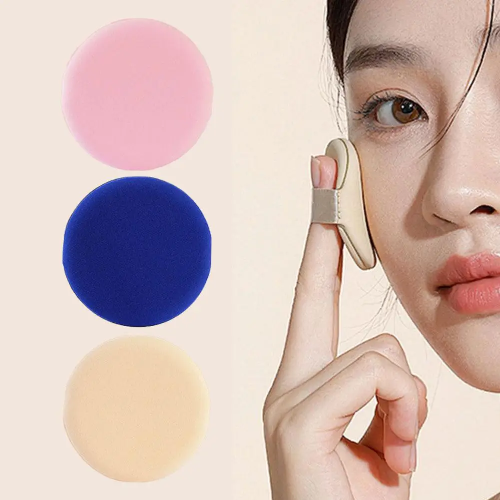 Gąbeczka do pudru z poduszką powietrzną, do stosowania na sucho i na mokro, nieklejąca się, mini okrągła gąbka do makijażu twarzy.