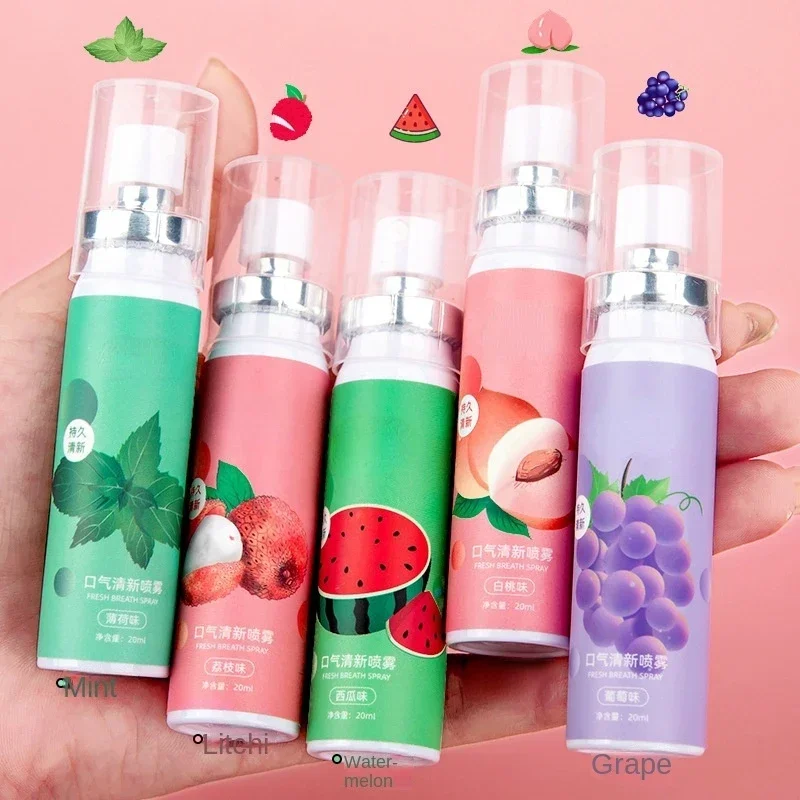 Oral Spray Remove Bad Breath Long-lasting Fresh Mouth Spray Fruity Portable Breath Freshener Refreshing Oral Care Products