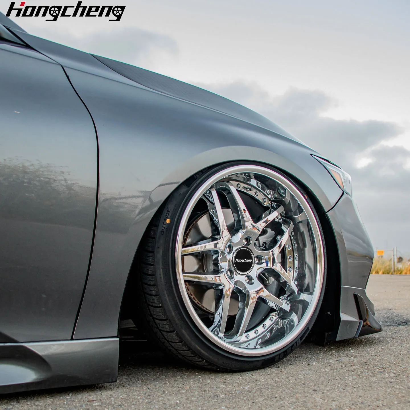New model of 26 Custom 2 Piece 5x114.3 Forged Wheels 5 Hole 18 19 20 Inch Deep Lip Wheel for