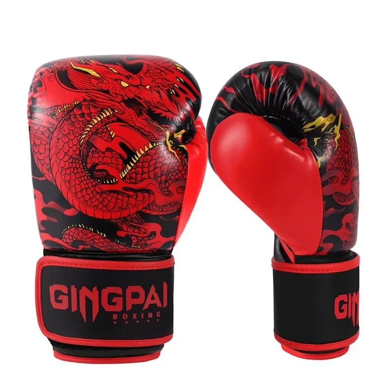 10/12/14oz Boxing Gloves Professional Adult Sanda Muay Thai Fighting Gloves Men's and Women's Training Mixed Martial Arts