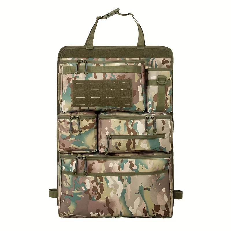 Multifunktionaler Gepäck-Organizer und Aufbewahrungstasche, taktische Aufbewahrungstasche für Autositze, hängende Rücksitztasche