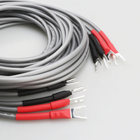 HiFi Audio Note AN-SPXII Pure Silver Plated speaker cable Hi-End audio loudspeaker cable with Banana Plug Y Spade Connector