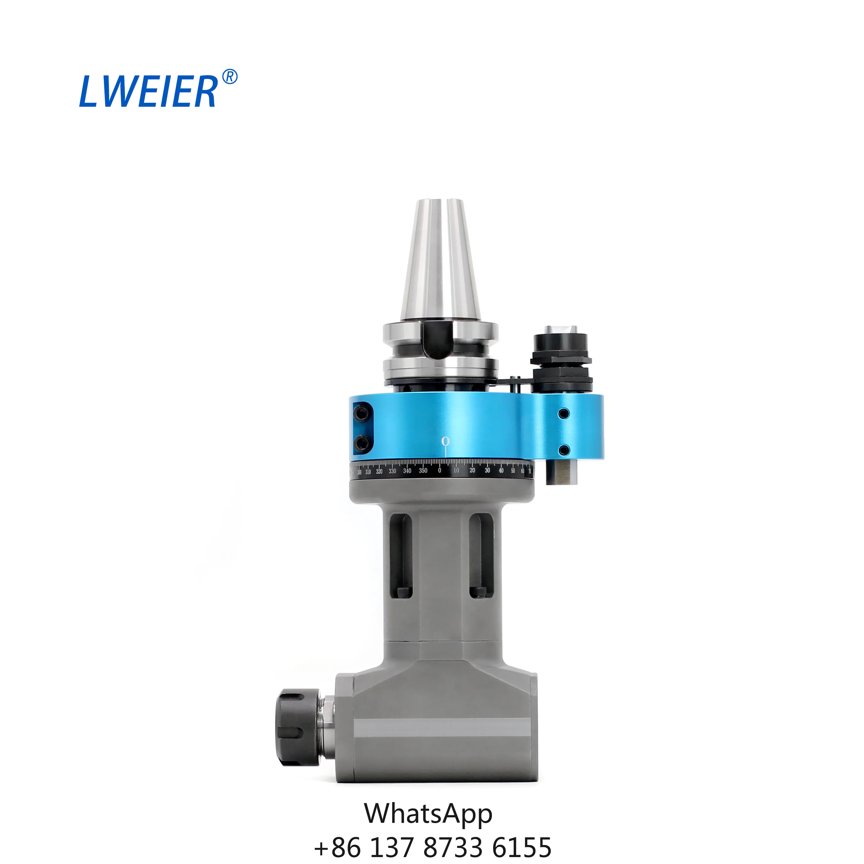 LWEIER BT40 Micro Side Milling Head Right Angle Milling Head Lightweight 8.5kg High Rigidity High-speed Machining Center 1 Year