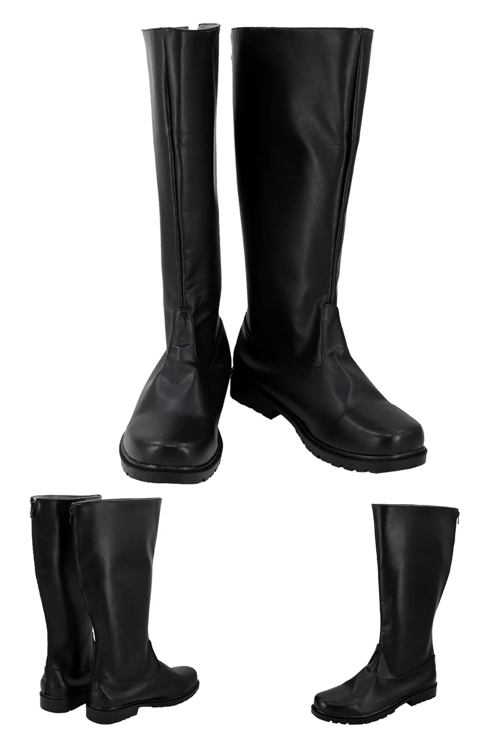 Han Cosplay Bottes sur mesure pour hommes, chaussures noires, film, bataille spatiale, fantaisie, accessoires d'Halloween