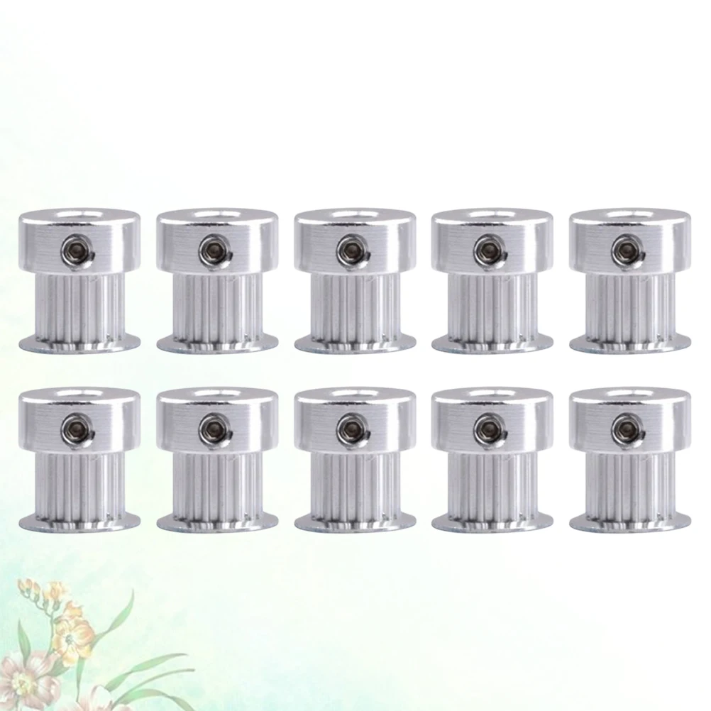 

10 PCS 3d Printer Pulley Metal Idler Synchronous Wheel 3D-Printer Belt 5mm Bore 16 Teeth