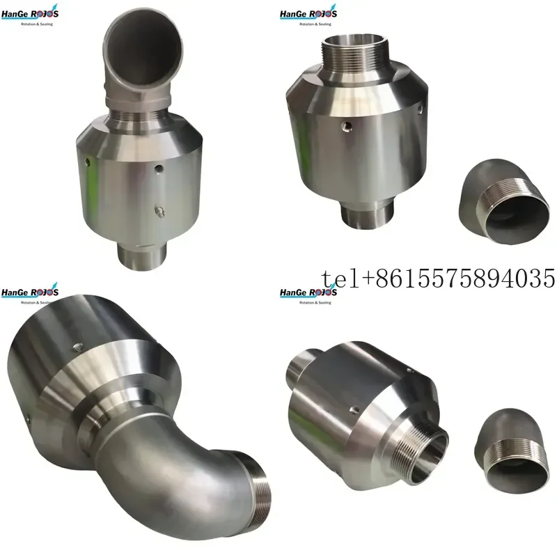 hot D190-G3 High Temperature Water Rotary Joint Stainless Steel Swivels with 3 in NPT Thread 10 Bar Pressure Custom