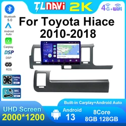 Android Auto Car Multimedia Stereo Player For Toyota Hiace 2010 2011 2012 2013 2014 2015 - 2018 RHD Radio GPS Navigation Carplay