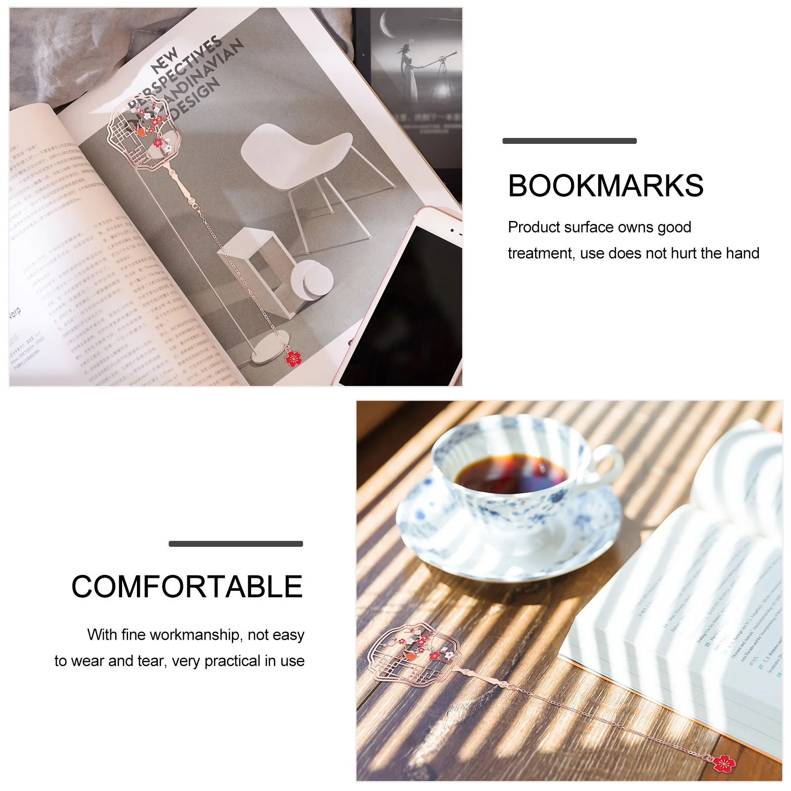 

Premium Chinese Style Fan Bookmark Creative Metal Decorative Bookmark for Reading Scrapbooks Notebooks Unique Student Gift