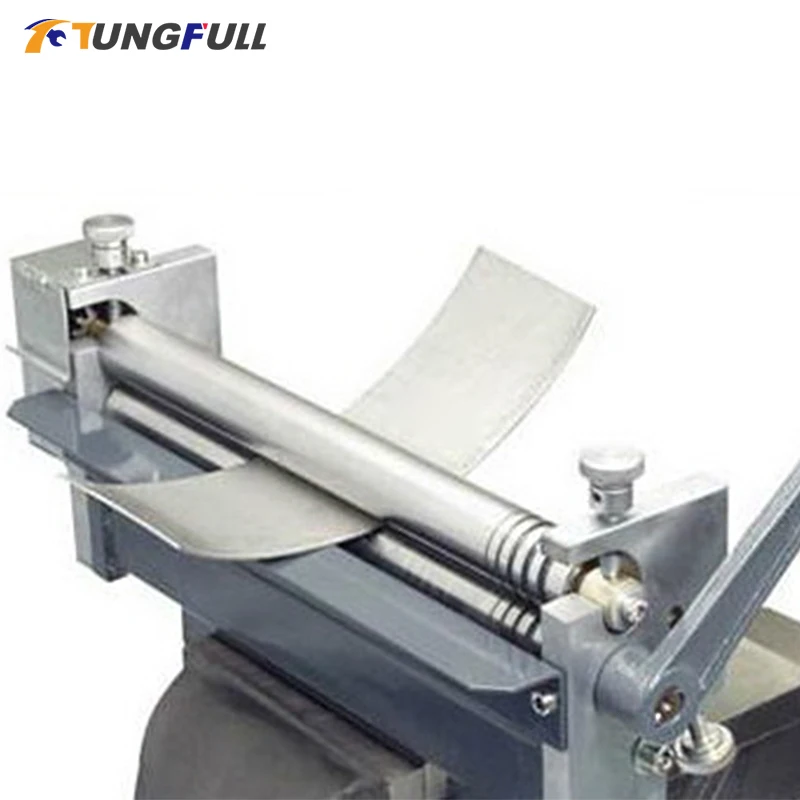 Manual Bending Machine Steel Plate Rolling Machine Round Tube Roller Making Tool Slip Roll Machine Desktop Metal Plate Bender