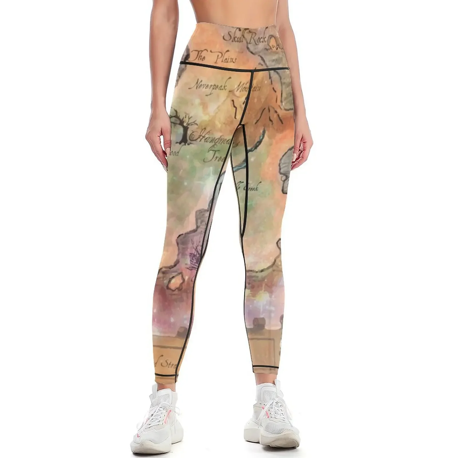 

Neverland Map Leggings Pants sport gym pants gym sportswear woman Sweatpants Womens Leggings