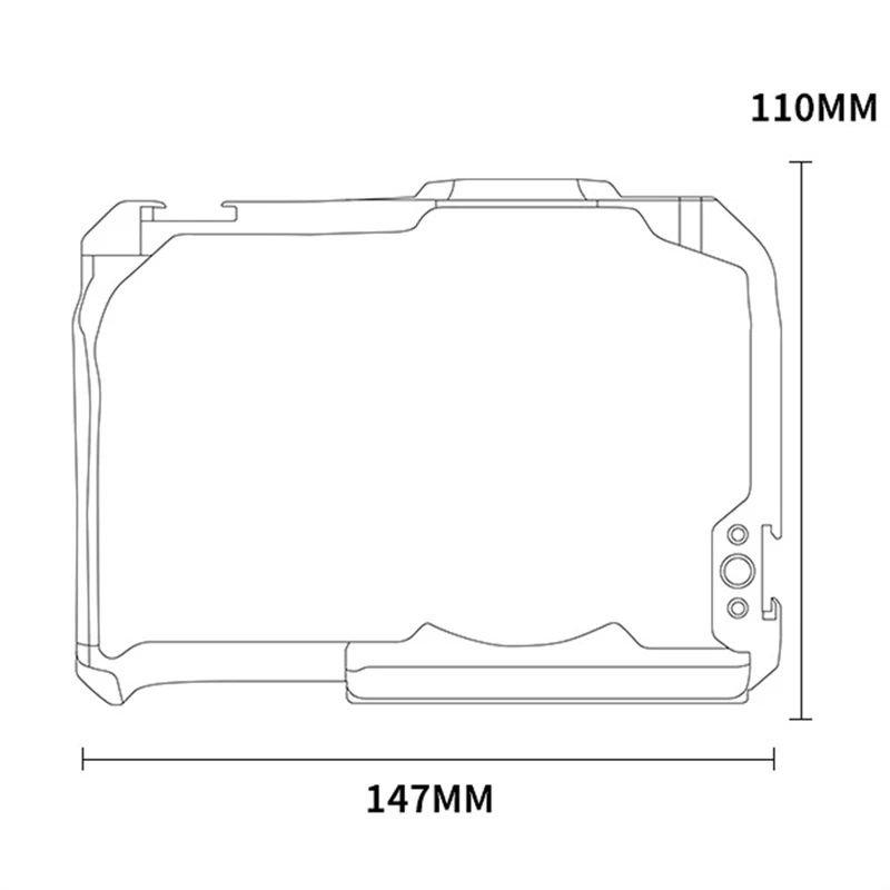 إطار واقي لكاميرا DSLR ، جهاز حفر القفص ، حامل الحذاء البارد ، كاميرا Canon EOS R8 ، جبل ARRI ، 3 "، 8" ، 1 "، 4" فتحة ، حافظة سكنية علوية