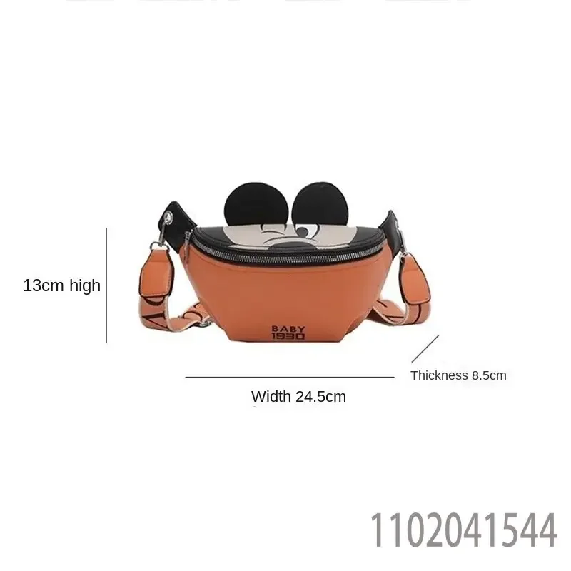 Disney Mickey Mouse Chest Bag Crossbody Bag for Women Girl Female Cartoon Student Pink Luxury Designer Purse