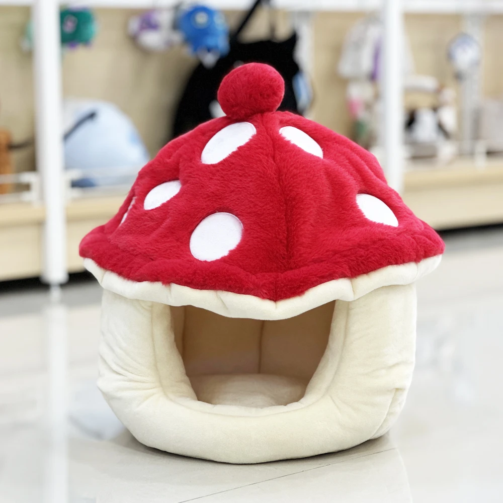 Mushroom Dog plush Nest