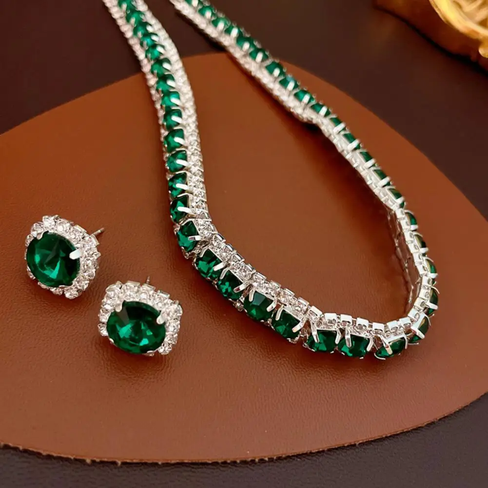 مجموعات مجوهرات النساء الزفاف زي الزفاف مجوهرات أقراط خواتم أساور قلادة قلادة