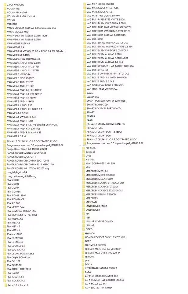 El mais nuevo Winols 4,7 + 93GB WINOLS DAMOS Pack gran archivo Damos Mappacks para Software Winols paquete grande Chip Tuning ADS #4