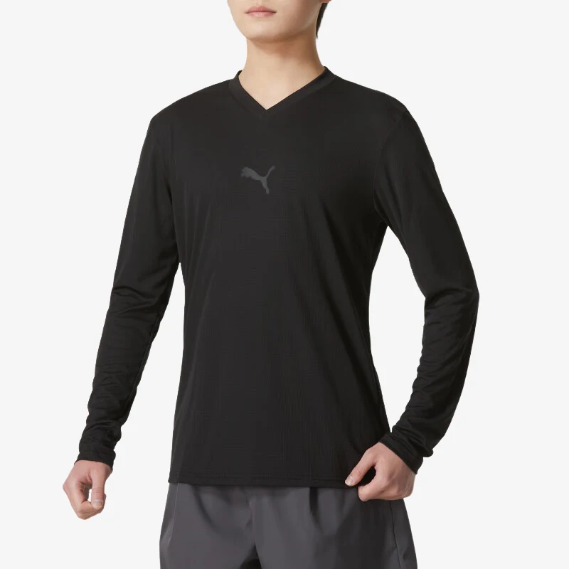 

Puma, оригинальная летняя новая мужская дышащая тренировочная футболка с длинными рукавами 2024, 658777-03
