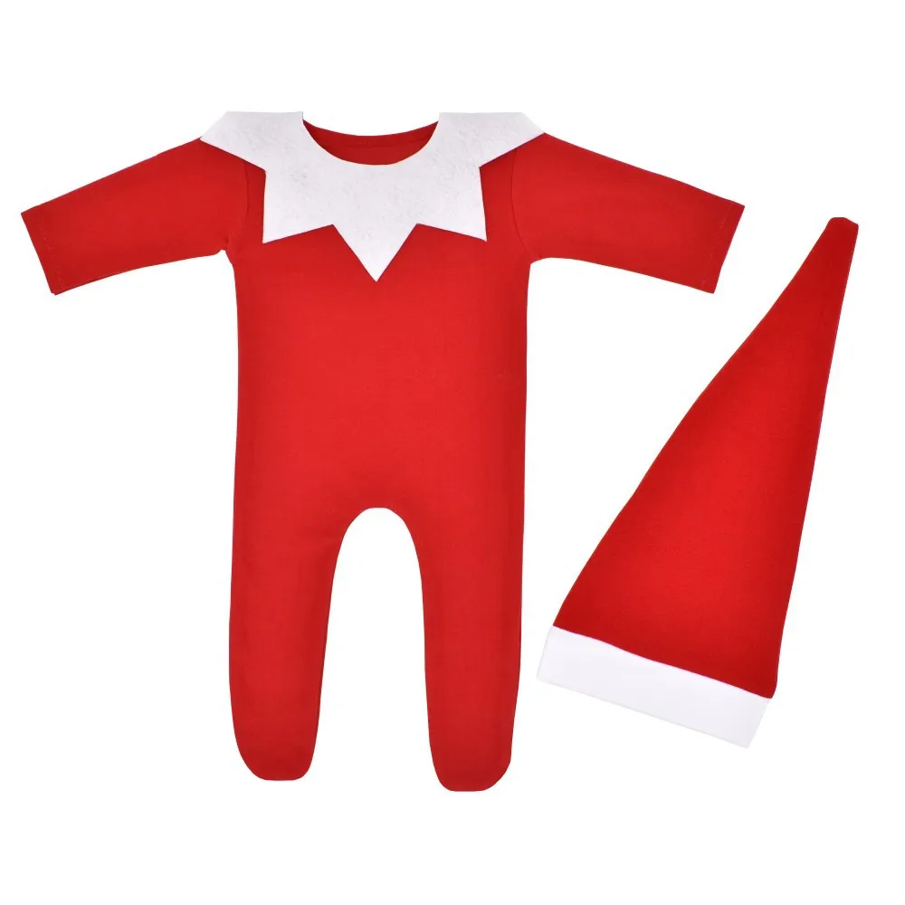 3 Piece Set Newborn Christmas Photography Suit Baby Christmas Themed Photography Suit Jumpsuit Photography Suit Baby\'s Sets