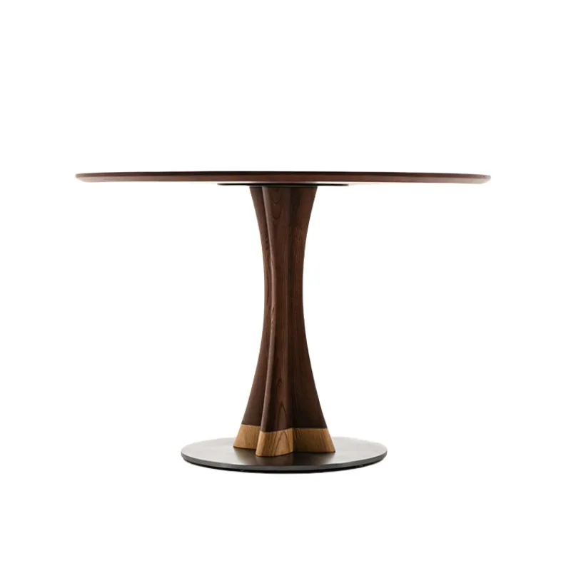 Mid-Century Style Solid Wood Round Café Tables Modern Designed Restaurant Café Table Hotel Balcony Commercial Furniture FYCT