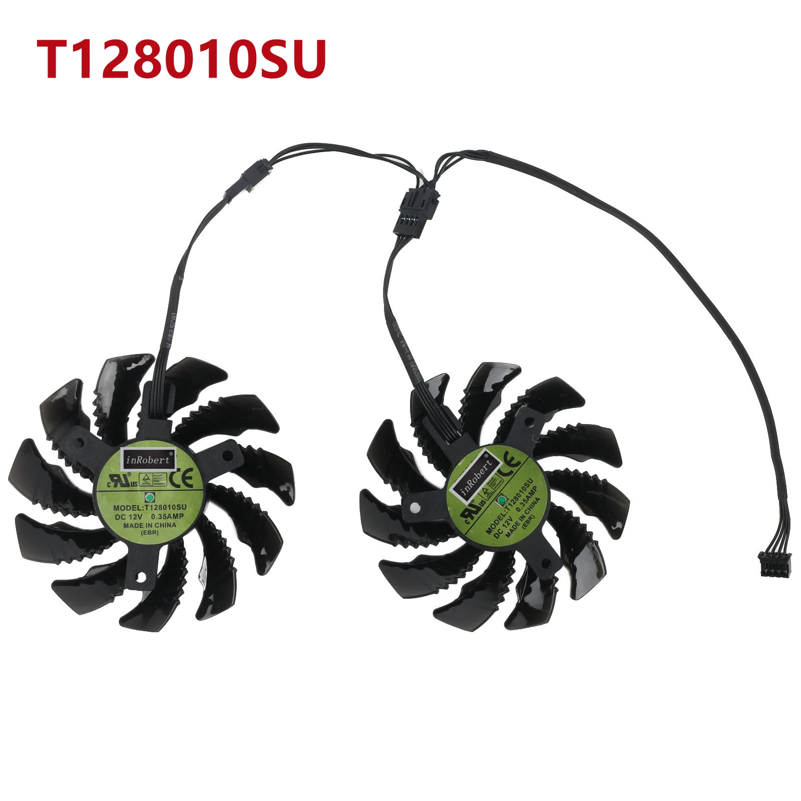 78MM T128010SU PLD08010S12HH 12V 0.35A 4Pin Cooling Fan for Gigabyte GTX1050Ti 1050 RX550 RX560 Graphics Card Cooler Fans