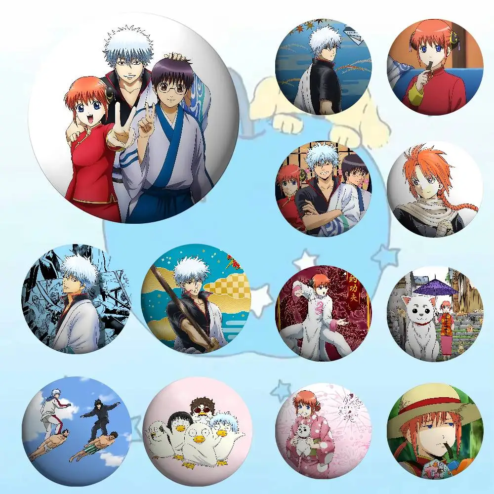 

Anime G-Gintama For Clothes Anime Enamel Pin Cute Things Cartoon Cosplay Badges On Backpack Brooch Art Gifts