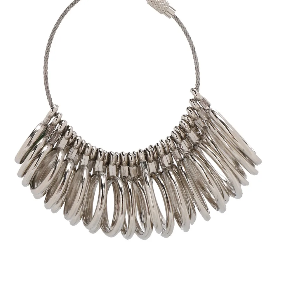 

Accurate Japan Size Ring Sizer Stick Ruler Silver Color Finger Measuring Tool Ring Gauge for Man or Women