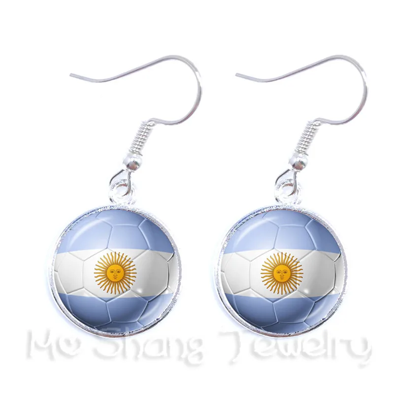 Panama/Australia/Egypt/Argentina/Russia/Germany National flag Base Ball Fans Sports Fans Lover Jewelry Titan Cup Earrings