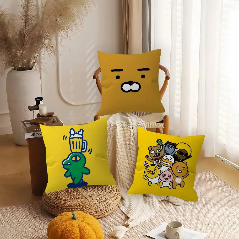 Cartoon Funny Cute K-KAKAO  Personalized Pillow Dust Cover Bedroom Kids Party Decoration Pillowcase Birthday Children Gift