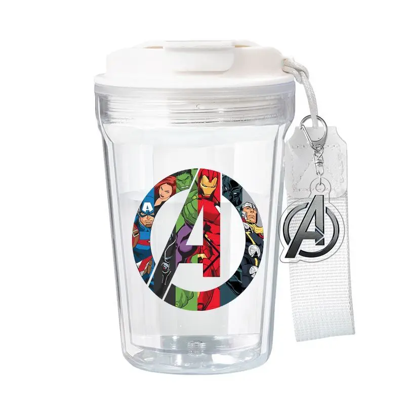 Novo os vingadores 4 homem de ferro thor capitão américa hulk bonito copo água alto valor estudante esportes ao ar livre copo água presente do feriado