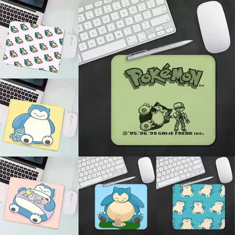 Pokemon Snorlax Gaming Mouse Pad XS Small Mousepad For PC Gamer Desktop Decoration Office Mouse Mat Deskmat Rug