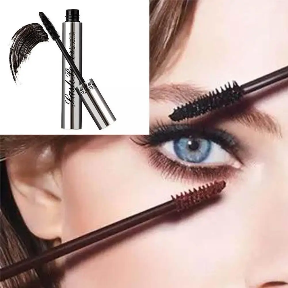 3D Silk Fiber Alongamento Mascara, Long Lasting Up, Extensão de cílios, Curling grosso, impermeável, duradouro, Make Up, W2F2