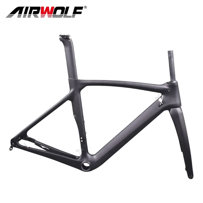 Airwolf T1100 Carbon Bike Frame BB386 Road Bike Frame Boost 142*12mm Thru Axle Carbon Disc Brake Bicycle Frame Hot Sale