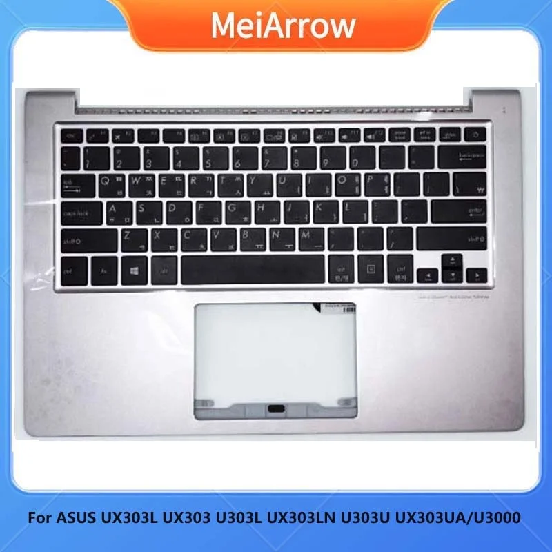 MEIARROW           New/org  for Asus Zenbook UX303 U303UB UX303L U303L UX303LN Palmrest KR Korean keyboard upper cover,Gray