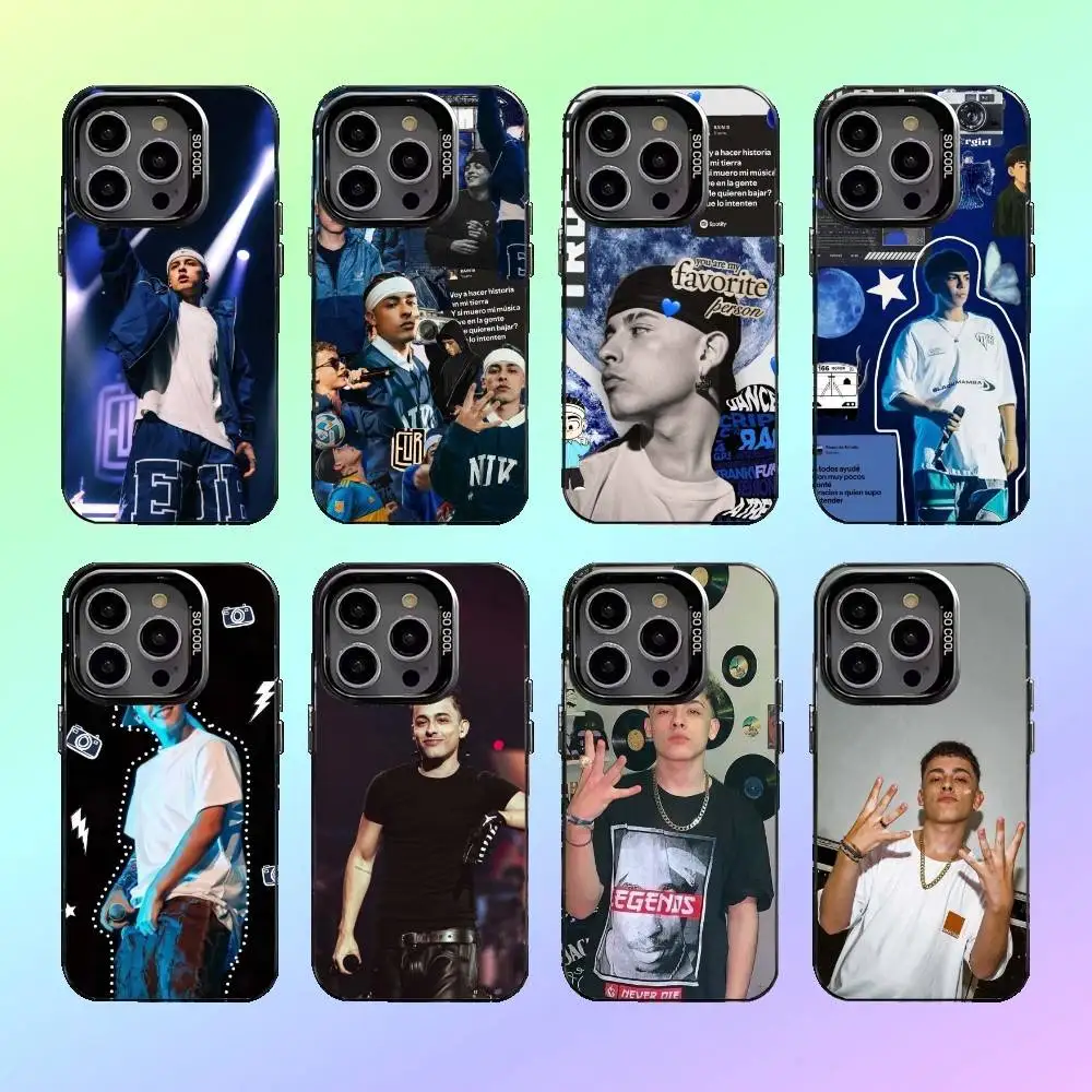 Singer t-Trueno Phone Case For iPhone17,16,15,14,13,12,11 Colorful Silver Phone case Funda Cover