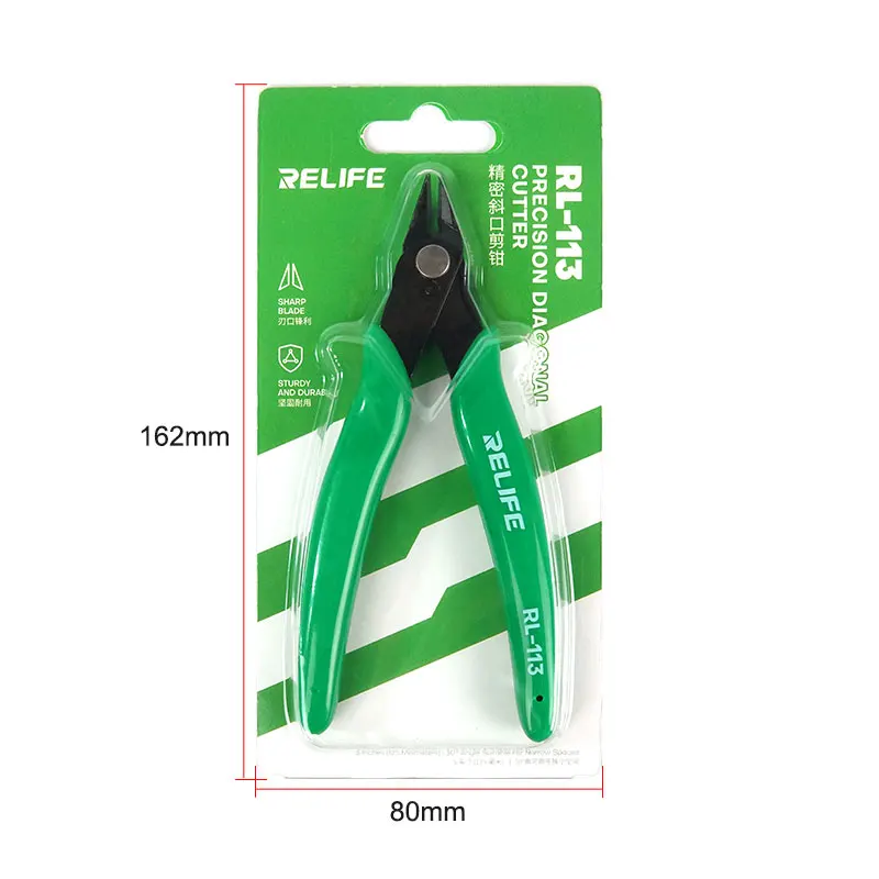 Relife RL-113 pinze diagonali tagliacavi ad alta durezza per utensili manuali di riparazione elettronica