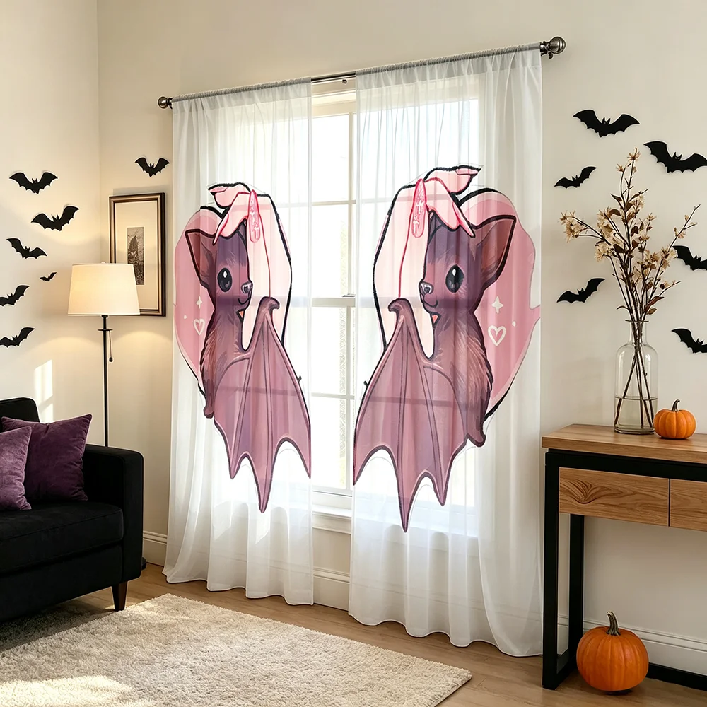 2 stuks Halloween Herfst Roze  - Curtain Rods recensie en prijs
