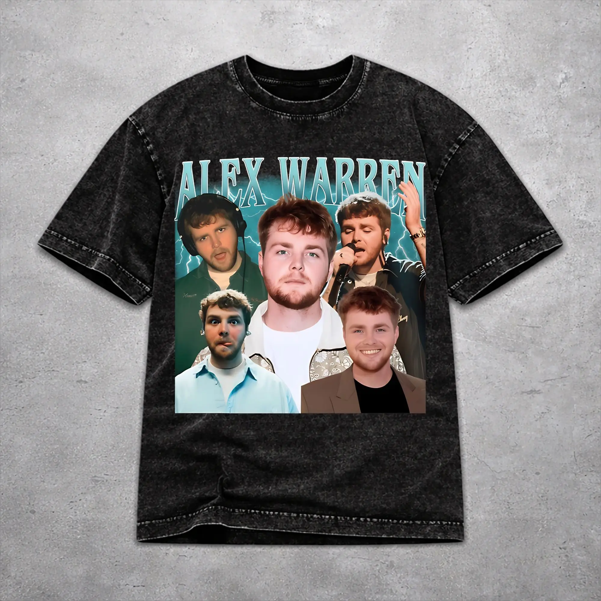 Men Women Vintage Washed T-shirts Alex Warren Little Orphan Live Tour 2026 Printed T Shirt Accessories Oversize  Tees