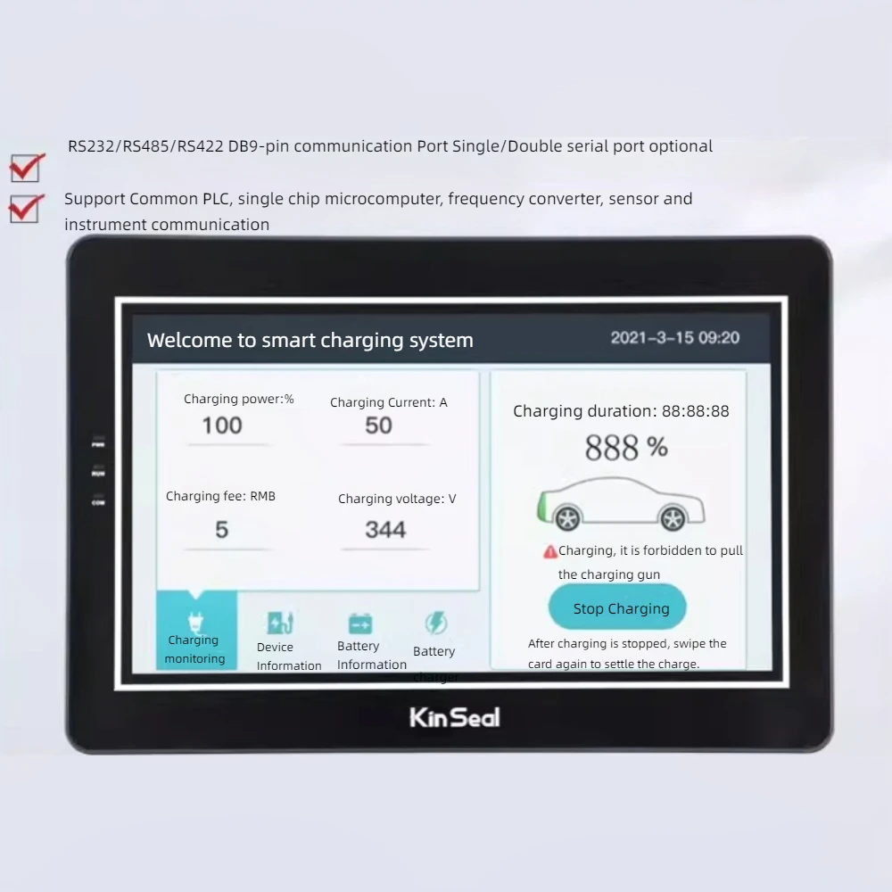 10.1-inch man-machine interface IoT touch screen serial screen industrial configuration resistive screen PLC programming