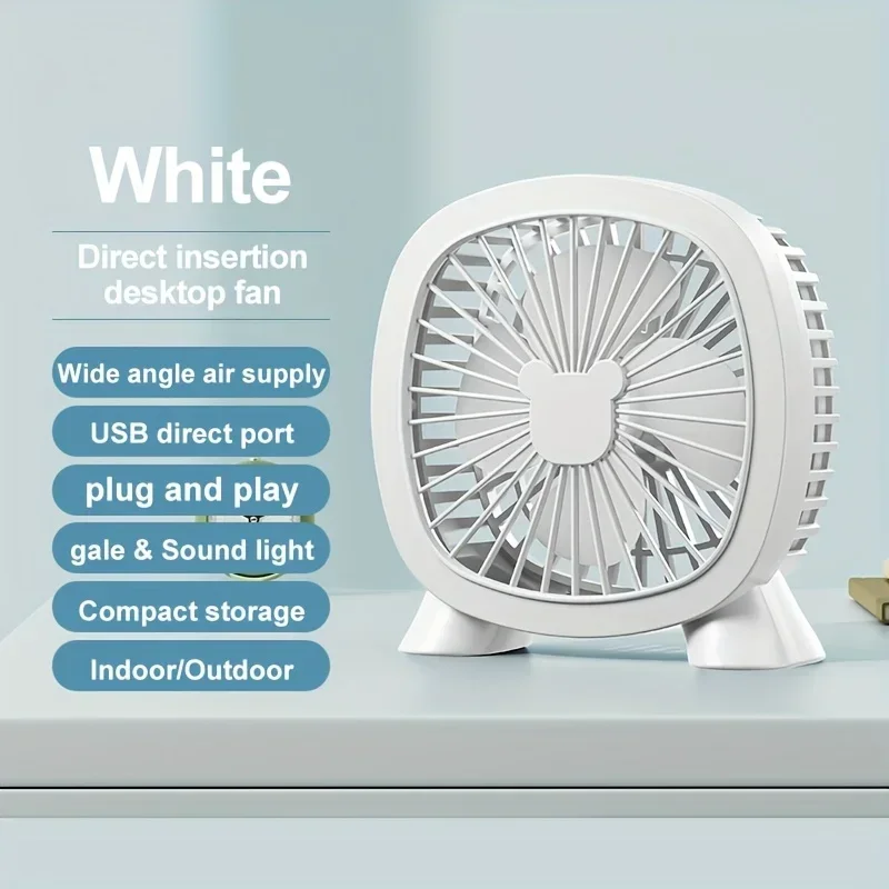 حار الصيف سطح المكتب مروحة USB المحمولة مروحة طاولة صغيرة مناسبة للتخييم منزل المنزل مكتب سيارة صامتة في الهواء الطلق المباشر المكونات في مروحة