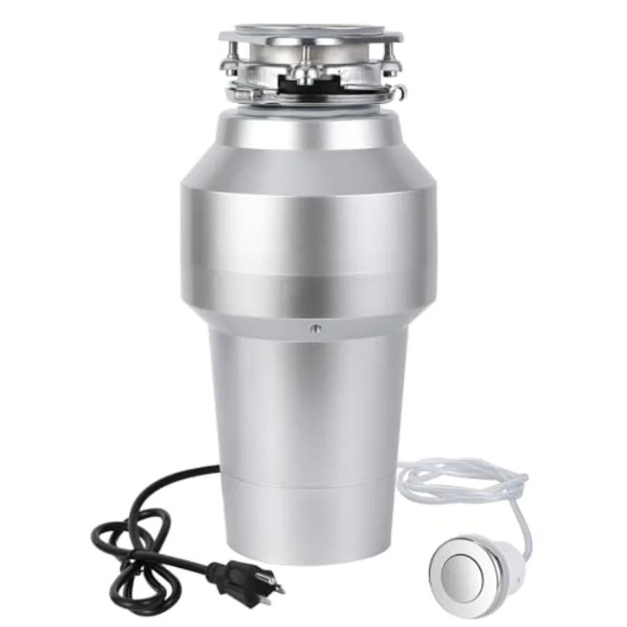 0.75HP 3/4HP Garbage Disposal 560W 110V Continuous Feed Food Waste Disposer with 14 in Power Cord 4200r/Min Food Waste Grinding