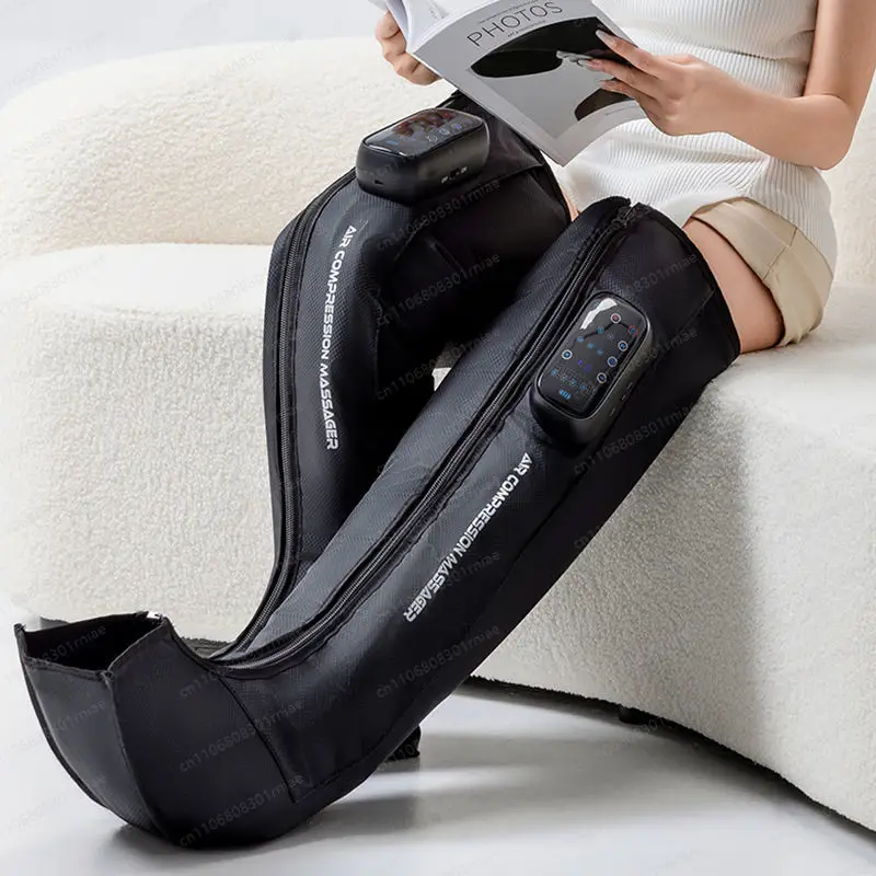 Air Compressed Leg Massager Boots 5 Chambers with Circulating Muscle Recovery Leg Recovery System