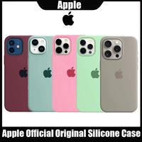 Original Silicone Case For iPhone 16 15 14 13 12 Pro Official Apple Cover for iPhone 16 Plus 12 13 14 15 16 Pro Max