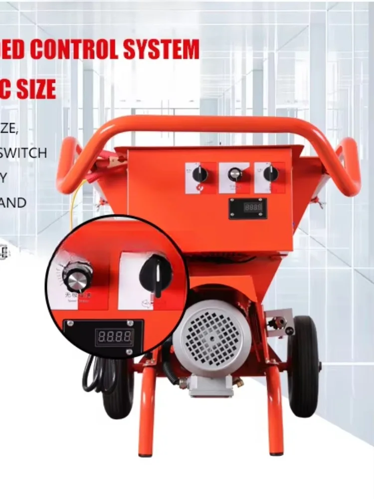 putty cement mixer concrete sprayer mortar airless spray plaster machine fireproofing coated wall paint rendering machine CE