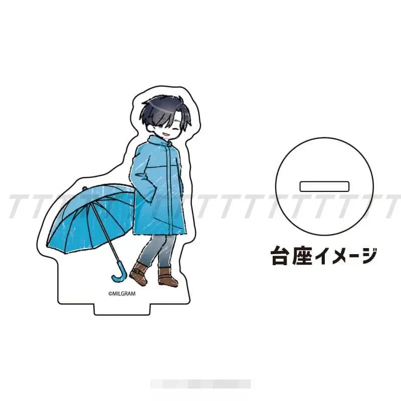 10CM Game MILGRAM Acrylic Stand Doll Anime Amane Yuno Mikoto Mahiru Kazui Kawai Figure Model Plate Gift Fans' Love Keychains