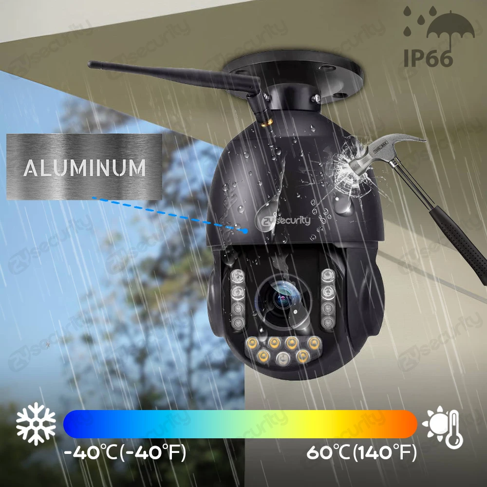 Imagem -06 - Câmera 4k 30x com Zoom Óptico Wifi Ptz Externa Câmeras ip Poe de 8mp Spotlight Colorida Visão Noturna Câmera Dome de Velocidade de Teto Rastreamento Automático Câmera de Segurança Cctv Humanaveicular Camhi App