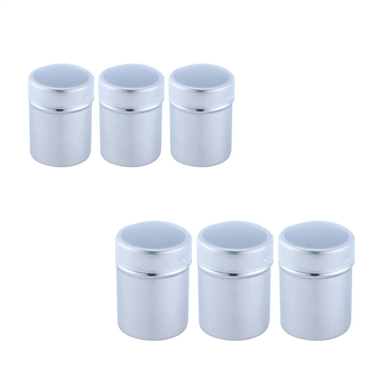 3 Pieces Stainless Steel Chocolate Shaker Fine Mesh Powder Shaker Mulifunction Kitchen Tool Salt Shaker for Cake Cappuccino