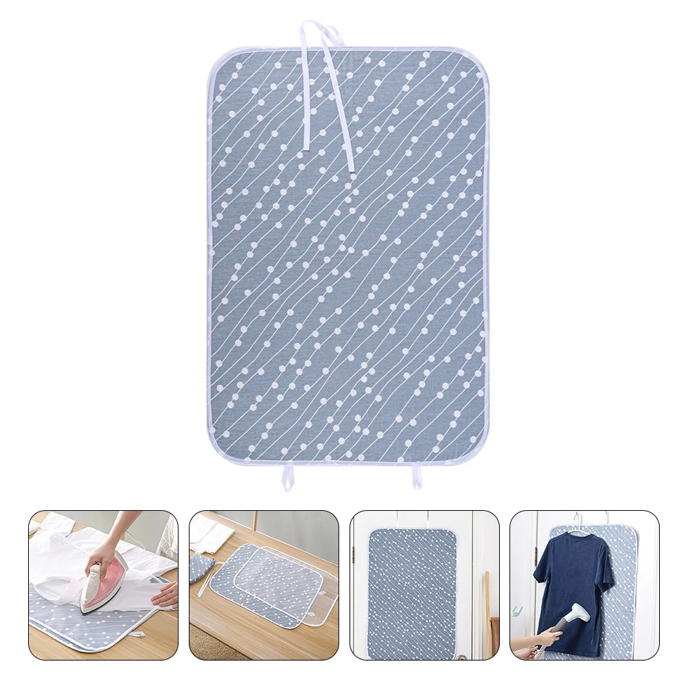 

Wall Mounted Insulated Ironing Mat Portable Folding Heat Light Grey Sponge Quilting Sewing Applique Work Practical No