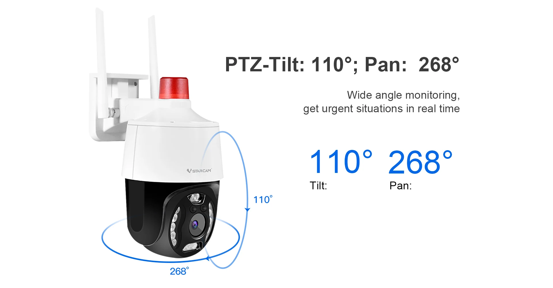 Vstarcam CS668 3MP 1296P 360 Grad Drahtlose PTZ IP Kamera AI Humanoiden Auto Tracking Rauch Alarm Home Security CCTV Monitor