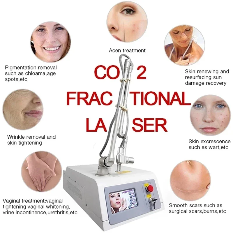 Co2 Fractional Machine for For Wrinkle Removal and Acne Scar Removal Vagina Tighting Pigment Removal Skin Resurfacing Machine